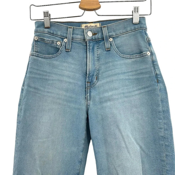 Madewell The‎ Petite Perfect Vintage Straight Jean Danby Wash: Knee-Rip Edition - Picture 3 of 11